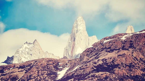 Fitz roy гірський хребет, Аргентина. — стокове фото
