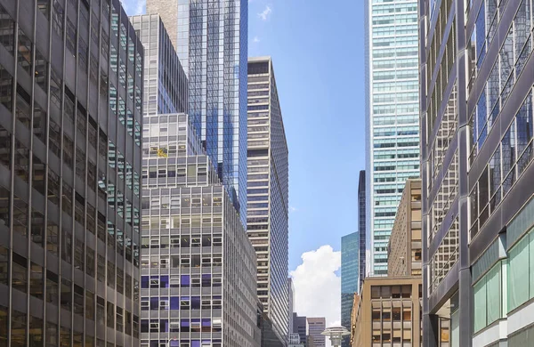 Manhattan modern architecture, New York. — Stock Photo, Image