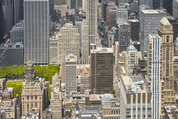 Luchtfoto van de Manhattan, New York, Verenigde Staten. — Stockfoto