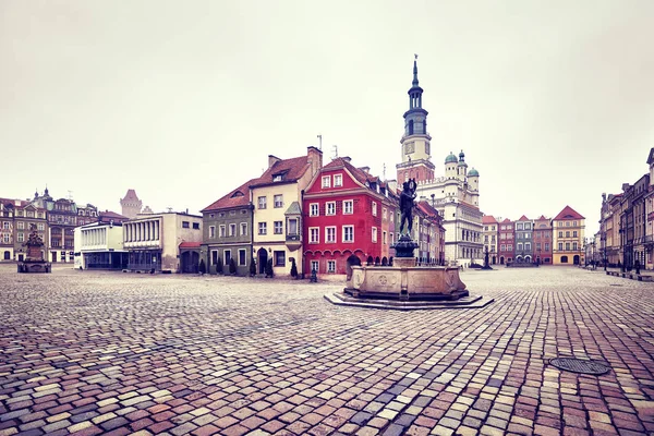 Pazar Meydanı Poznan Old Town, Polonya. — Stok fotoğraf