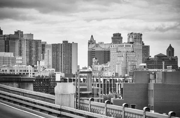 Foto em preto e branco de Nova York, EUA . — Fotografia de Stock