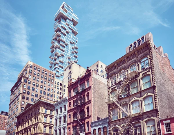 Nueva York arquitectura diversa . — Foto de Stock