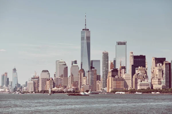 Nova Iorque skyline em um dia ensolarado, EUA . — Fotografia de Stock