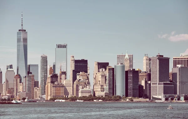Nova Iorque skyline em um dia ensolarado, EUA . — Fotografia de Stock