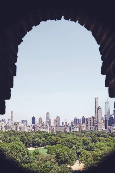Central Park und Manhattan Upper East Side, New York. — Stockfoto