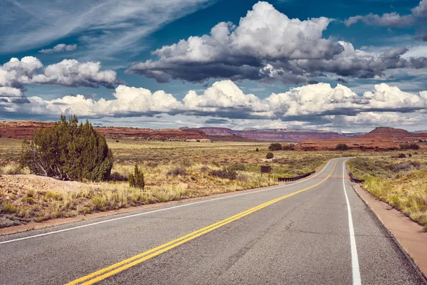 Foto a colori di una strada panoramica, USA . — Foto Stock
