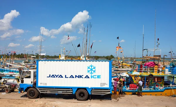 Tangalle Sri Lanka December 2019 Jaya Lanka Ice Transport Vehicle — Stock Photo, Image