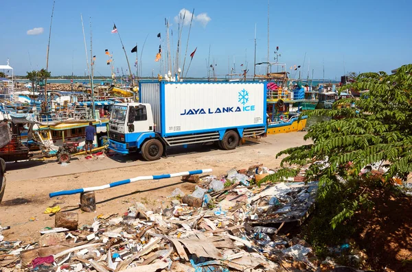 Tangalle Sri Lanka December 2019 Jaya Lanka Ice Transport Vehicle — Stock Photo, Image