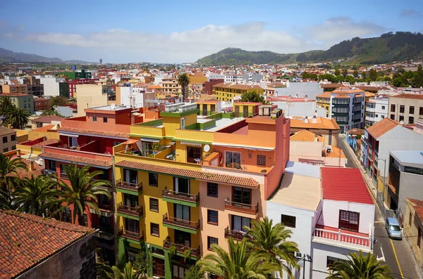 Luchtfoto Van San Cristobal Laguna Een Zonnige Dag Tenerife Spanje — Stockfoto