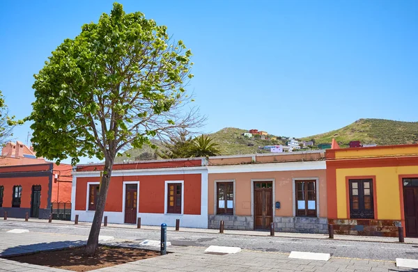 Straat Met Kleurrijke Gebouwen Laguna Oude Stad Tenerife Spanje — Stockfoto