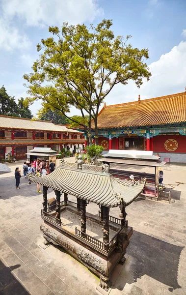 Kunming Kina September 2017 Allmän Bild Yuantong Temple Komplex — Stockfoto