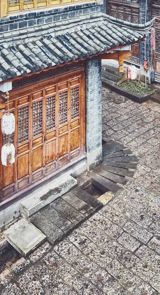 Street Lijiang Old Town Seen Color Toning Applied China — Stock Photo, Image