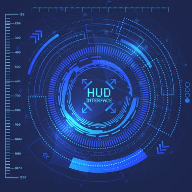 Head-up fütüristik infographics 