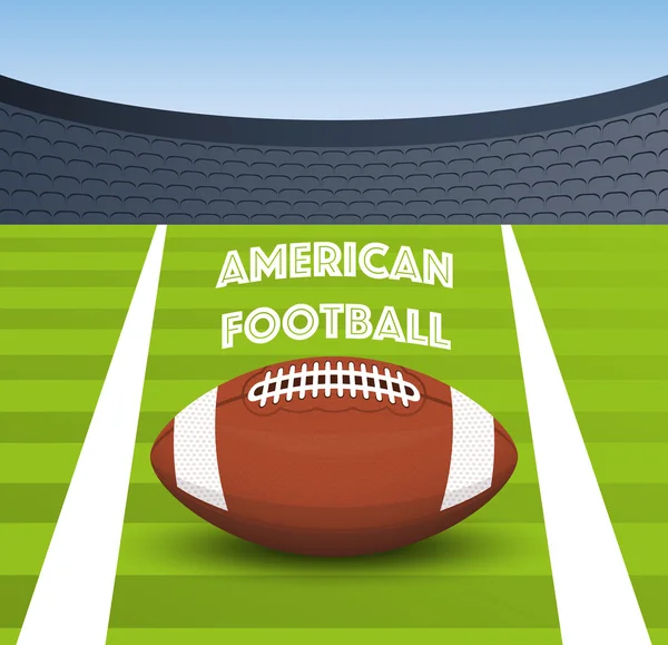 Американский футбольный фон — стоковый вектор