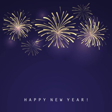 fireworks ile tebrik kartı