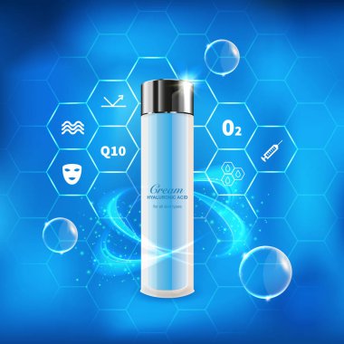 Serum Hyaluronik kozmetik şişe 