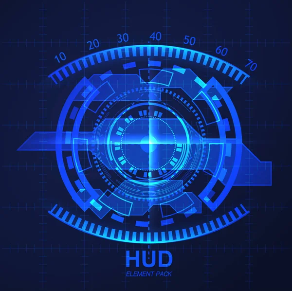 Desain elemen HUD - Stok Vektor