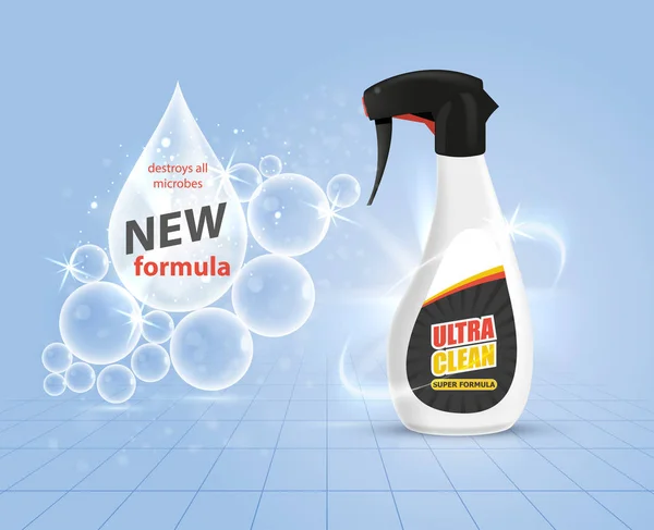 Frasco de spray mais limpo — Vetor de Stock