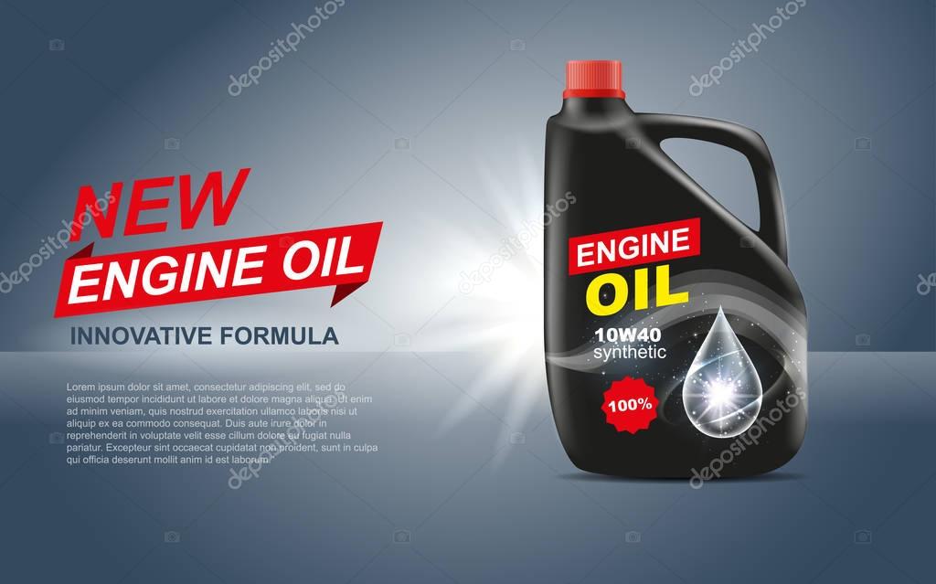 Engine Oil Black Color