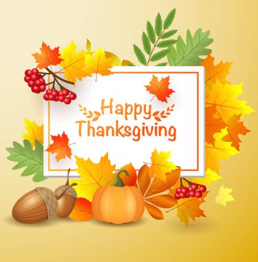 Şükran poster şablonu  