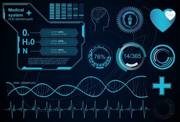 Modelo de visualização médica — Vetor de Stock