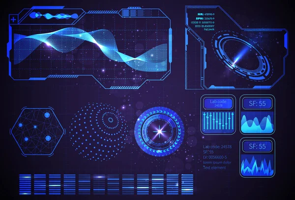 Modelo de visualização científica — Vetor de Stock