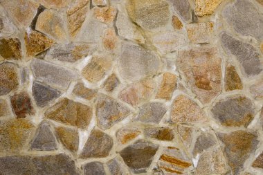 Granit kayalardan oluşan duvarın dokusu. Yapı, mimari.