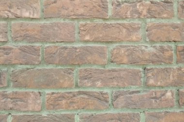 Tuğla işçiliğinin dokusu. Duvarın bir parçası, yapı..