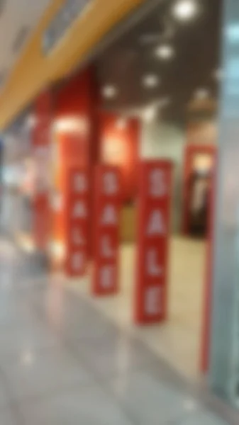 Blurred Background Supermarket Glass Window Sales Market — Stock Photo, Image