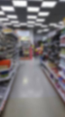 Rafların bulanık arkaplanı. satış .