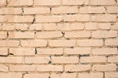 Tuğla duvar dokusu. Bir mimari yapının dış parçası.