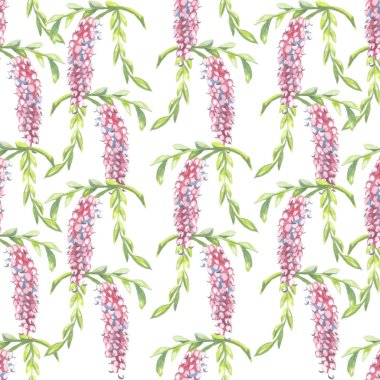 pattern with beautiful flowers seamless