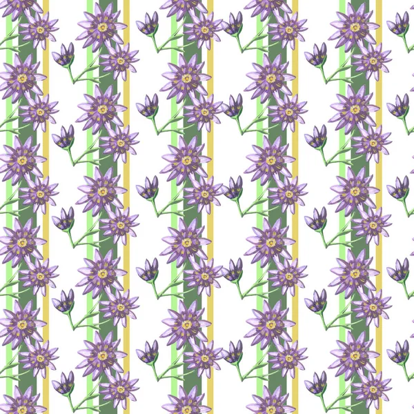 Kusursuz desenli leylak çiçekleri suluboya beyaz arkaplan duvar kağıdı çizgileri illüstrasyonu