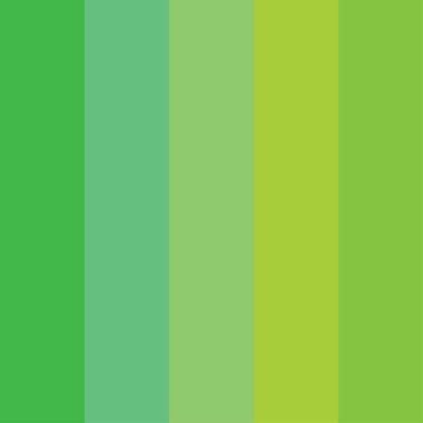Green color palette vector illustration clipart