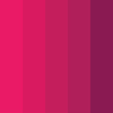 Pink color palette vector illustration set clipart