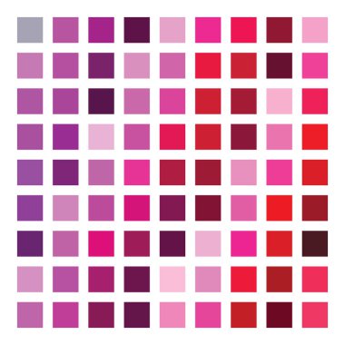 Mor renk palet vektör illüstrasyonu