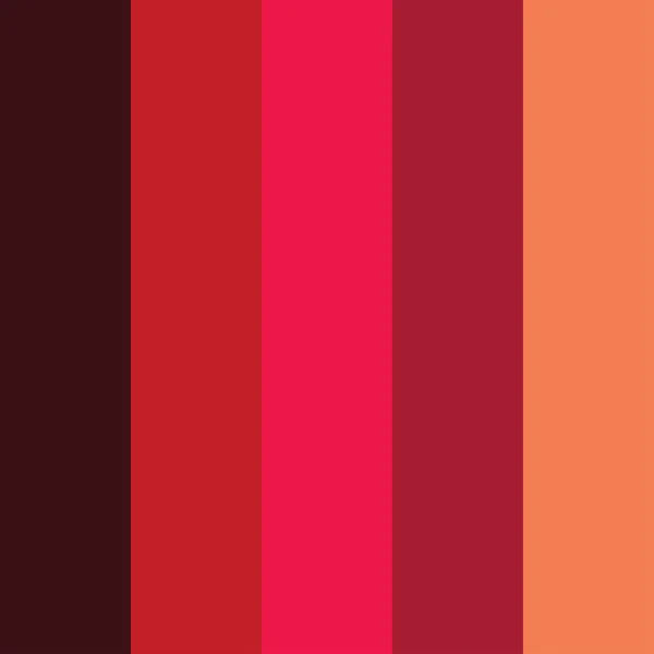 Rot Farbpalette Vektor Illustration Set — Stockvektor