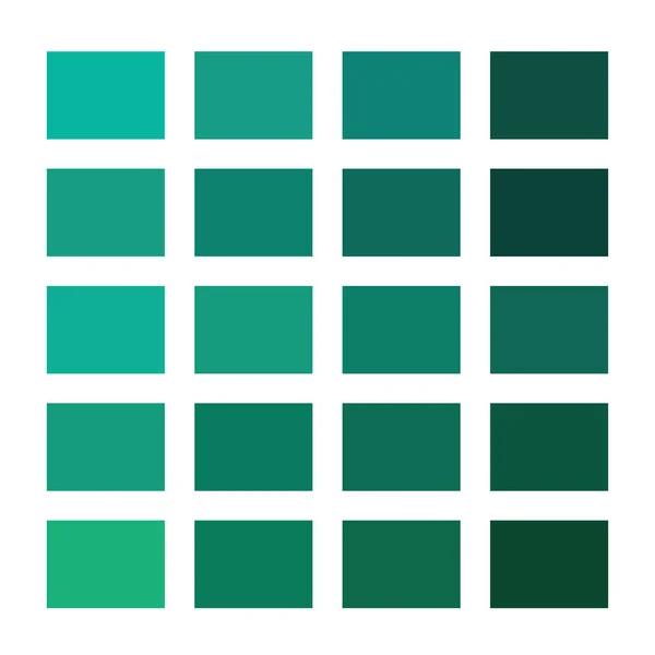 Ilustração do vetor da paleta da cor verde — Vetor de Stock