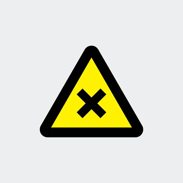 Irritant hazard sign icon vector — Stock Vector