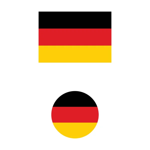 Διανυσματική απεικόνιση της σημαίας της Γερμανίας — Διανυσματικό Αρχείο
