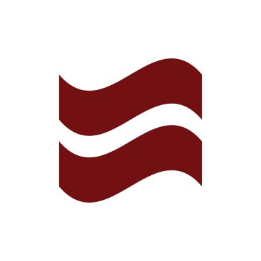 Letonya bayrak sembolünün vektör illüstrasyonu