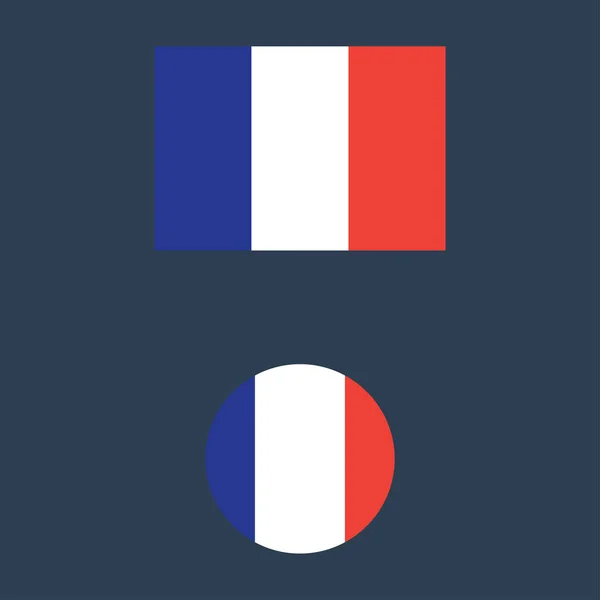 Frankreich Flagge Illustration isoliert Vektor Zeichen Symbol — Stockvektor