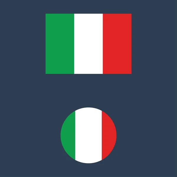 Italia bandiera illustrazione isolato segno vettoriale simbolo — Vettoriale Stock