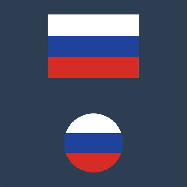 Illustration vectorielle du symbole du drapeau russe — Image vectorielle