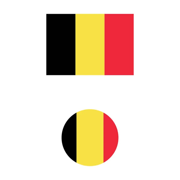 Vektor illustration av Belgien flagga tecken symbol — Stock vektor