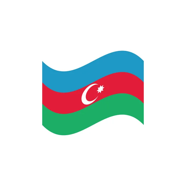 Illustration vectorielle du symbole du drapeau azerbaïdjanais — Image vectorielle