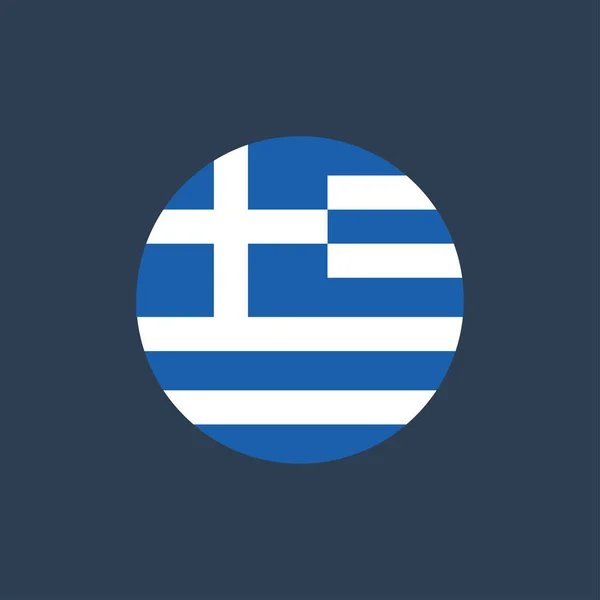 Vector ilustración de signo de bandera de Grecia símbolo — Vector de stock