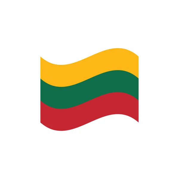Vektor illustration av Litauens flaggskylt symbol — Stock vektor