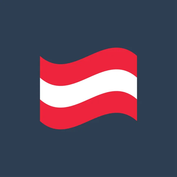 Vektor-Abbildung des österreichischen Flaggenzeichen-Symbols — Stockvektor