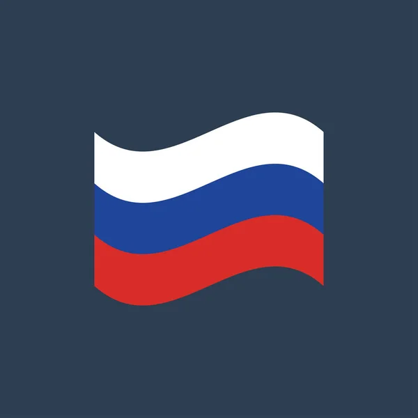 Векторная иллюстрация знака флага России — стоковый вектор